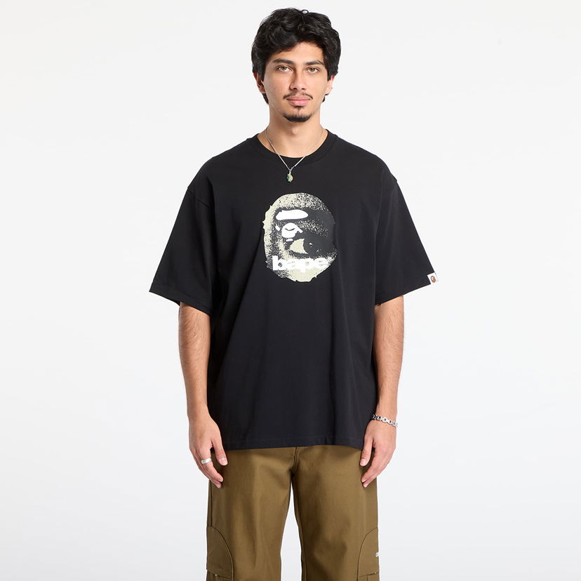 T-shirt BAPE Ape Head Relaxed Fit Tee Sort | 001TEL801307MBLK