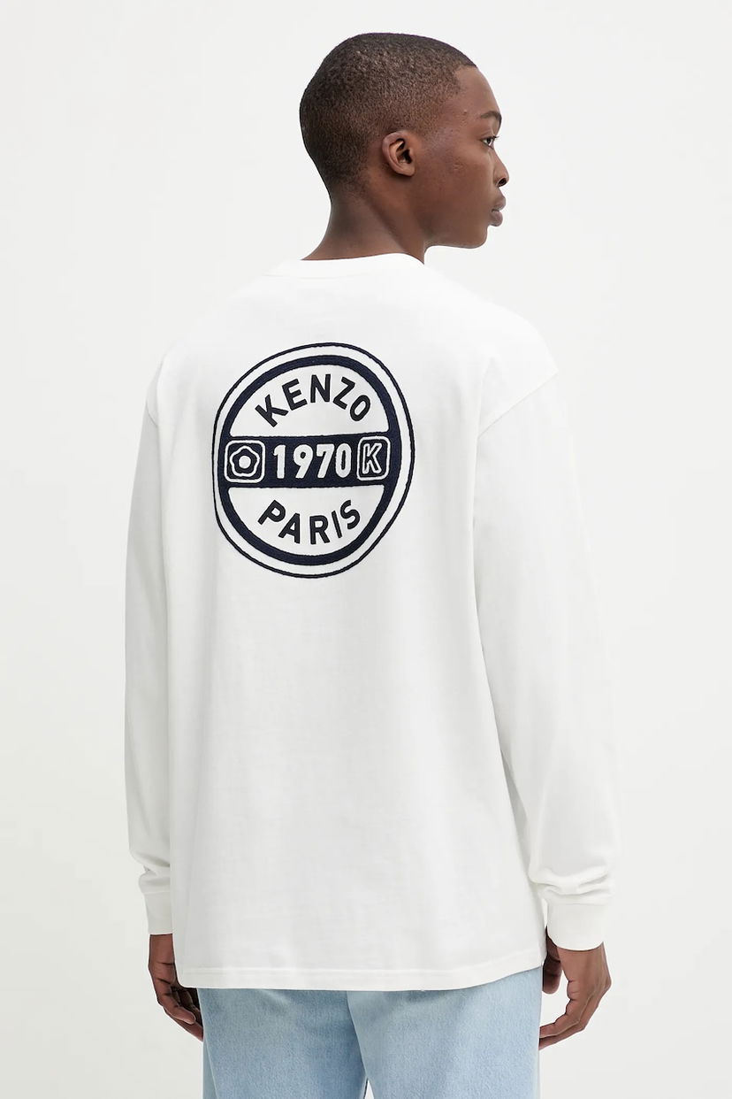 T-shirt KENZO Kenzo Long Sleeve T-Shirt Hvid | FF65TL3504SI