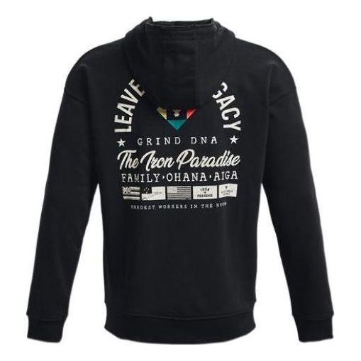 Sweatshirt Under Armour Project Rock Men's Heavyweight Terry Full-Zip Hoodie Sort | 1377436-001