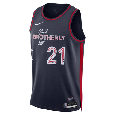 Jersey Nike NBA PHILADELPHIA 76ERS DRI-FIT CITY EDITION SWINGMAN JERSEY JOEL EMBIID Mørkeblå | DX8515-420, 3
