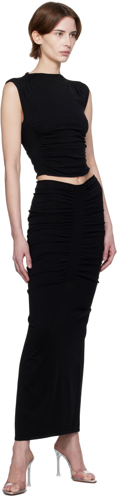 Tanktop Alexander Wang Alexander Wang Ruched Tank Top Sort | 1KC1251032, 3