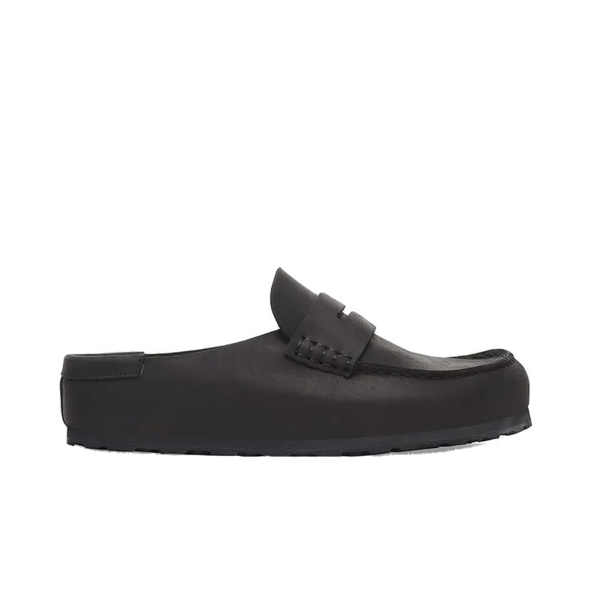 Sneakers og sko Birkenstock Birkenstock Naples Wrapped Leather Penny Loafers Sort | 1029711