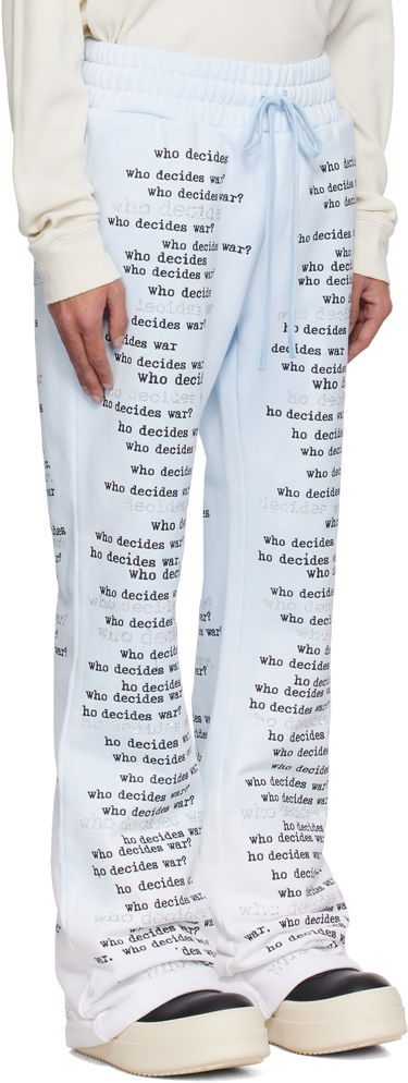 Joggingbukser Who Decides War WDW Scripture Sweatpants Blå | 1121160008SS25, 1