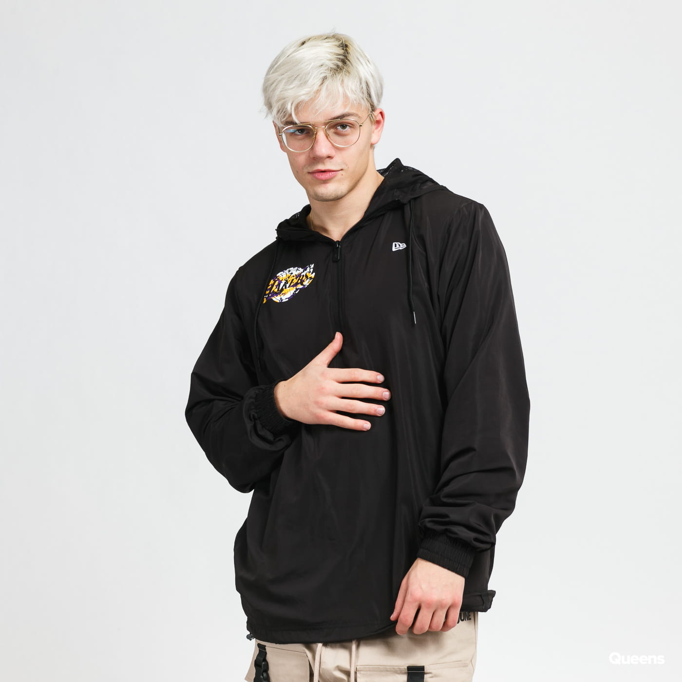 Vindjakke New Era NBA Seasonal Infill Print Windbreaker LA Lakers Sort | 12869799, 0