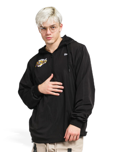 Vindjakke New Era NBA Seasonal Infill Print Windbreaker LA Lakers Sort | 12869799
