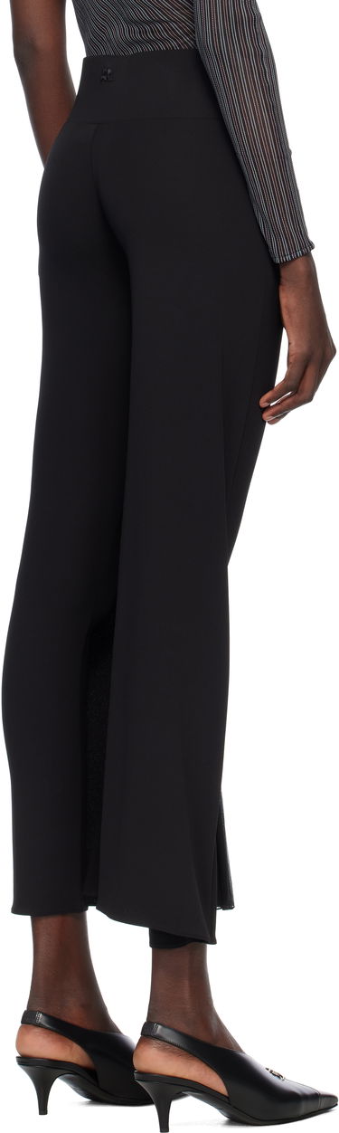 Bukser Courrèges Courrèges Infinity Pleats Jersey Trousers Sort | 225JPA325JS0220, 2