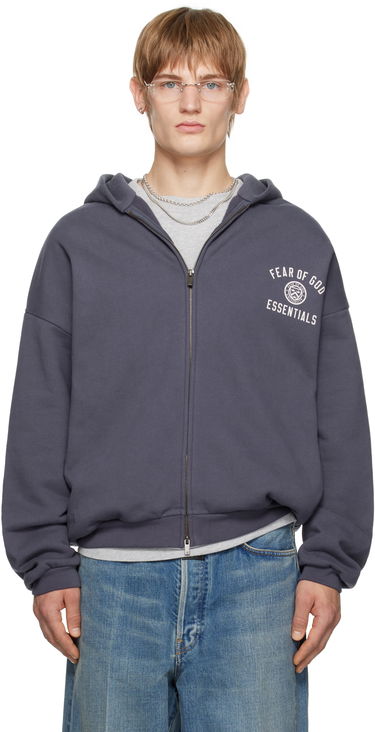 Sweatshirt Fear of God Fear of God ESSENTIALS Heavy Fleece Full Zip-Up Hoodie Grå | 192HO246244F, 0