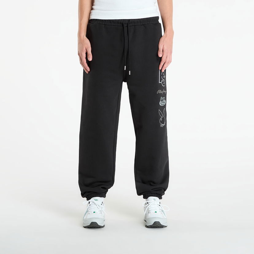 Joggingbukser Footshop Playboy x FTSHP Varsity Sweatpants UNISEX Black Sort | FTSHP_532