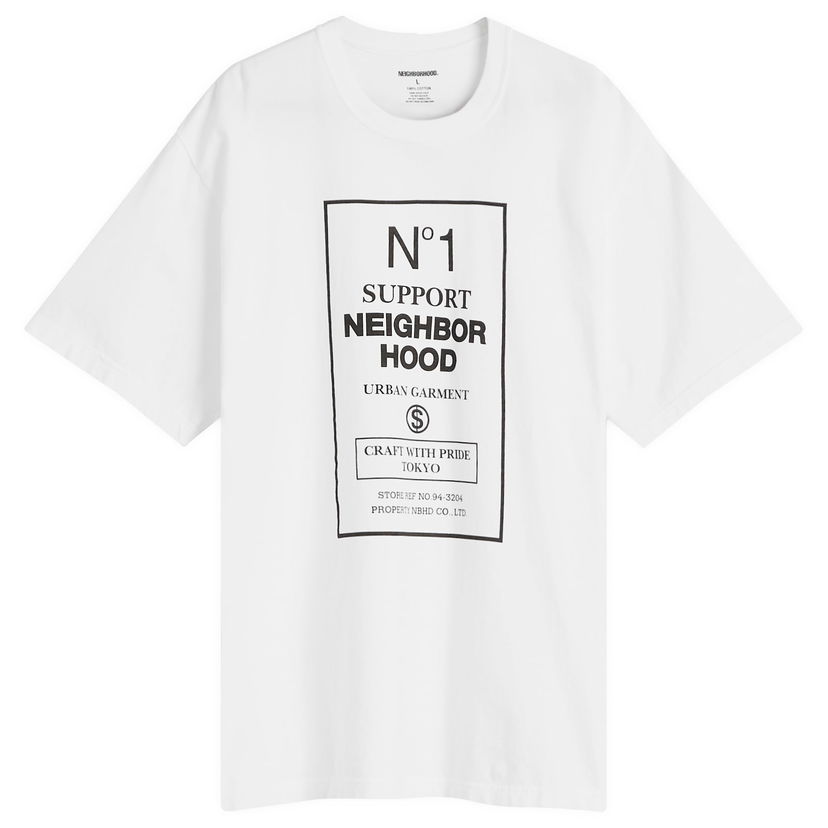 T-shirt Neighborhood Support Hood Graphic Tee, Size L Hvid | 251PCNH-ST15-WHT