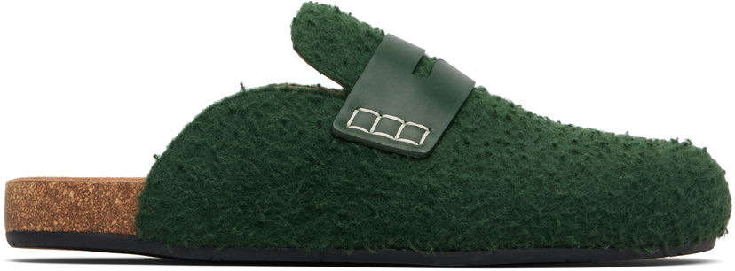Sneakers og sko JW Anderson JW Anderson Felt Loafers Grøn | LF0029-FA0468
