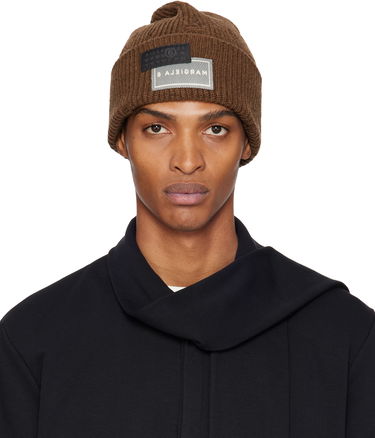 Beanie Maison Margiela MM6 Maison Margiela Logo Patch Beanie Brun | SH0TB0001 M13138, 0