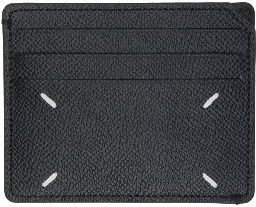 Tegnebog Maison Margiela Black Stitches Card Holder Sort | SA2VX0003 P4745, 1