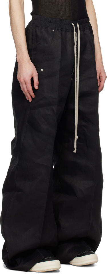 Bukser Rick Owens Rick Owens Hollywood Bela Wide Leg Trousers Sort | RU01E5366 TWL, 1