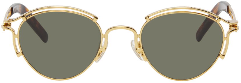 Solbriller Jean Paul Gaultier Gaultier Round 56-5102 Sunglasses Brun | 24/30-U-LU009-X056-92