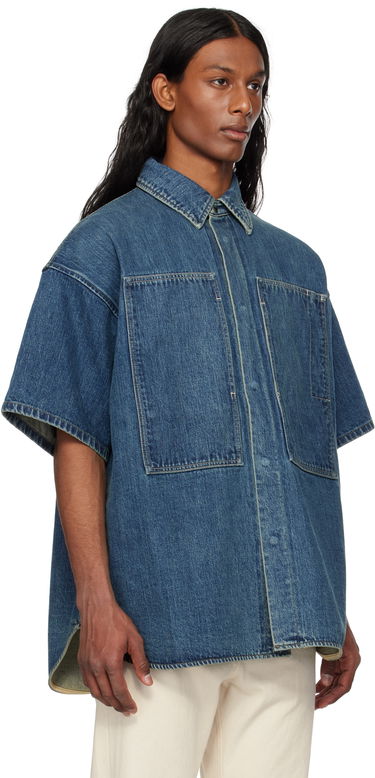 Skjorte Jil Sander Jil Sander Patch Pocket Denim Overshirt Blå | J47DL0168_J45291, 1