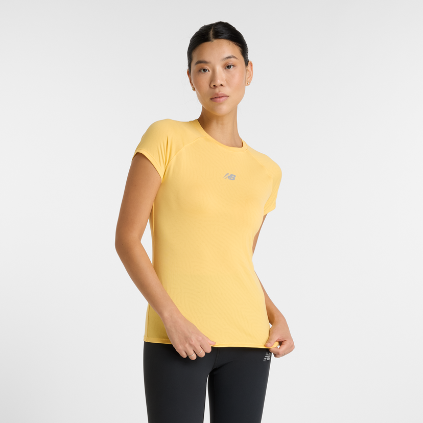 T-shirt New Balance Women's Short Sleeve T-Shirt Gul | NBWT51223CEE