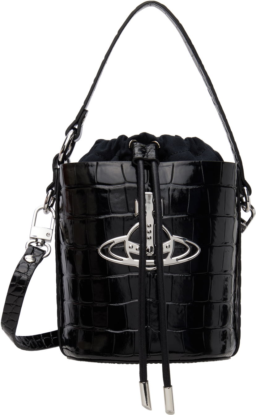 Håndtaske Vivienne Westwood Vivienne Westwood Daisy Drawstring Bucket Bag Sort | 4C030005W-L0099-
