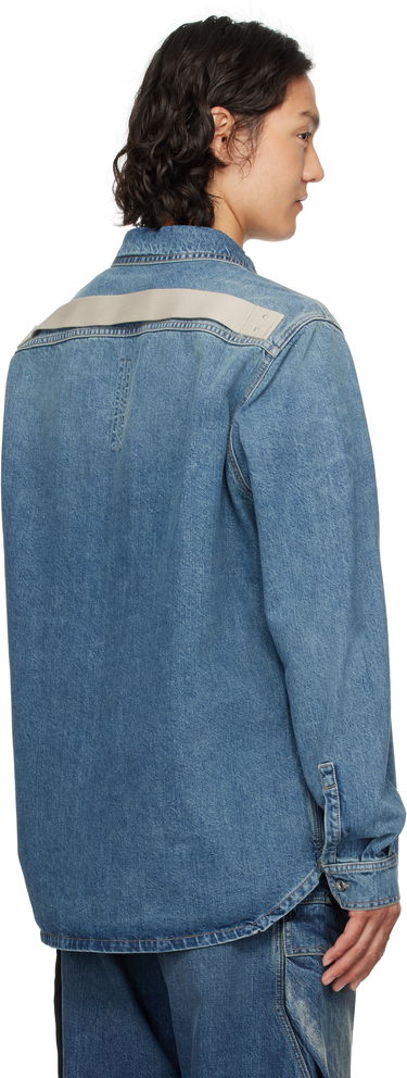 Skjorte Rick Owens Rick Owens DRKSHDW Denim Overshirt Blå | DU01E3755 DWB, 2