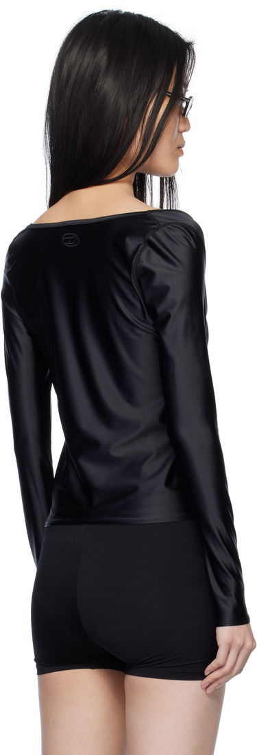 T-shirt Diesel Diesel T-Knot Twist-Front Long Sleeve Top Sort | A17672 0PKAT, 2