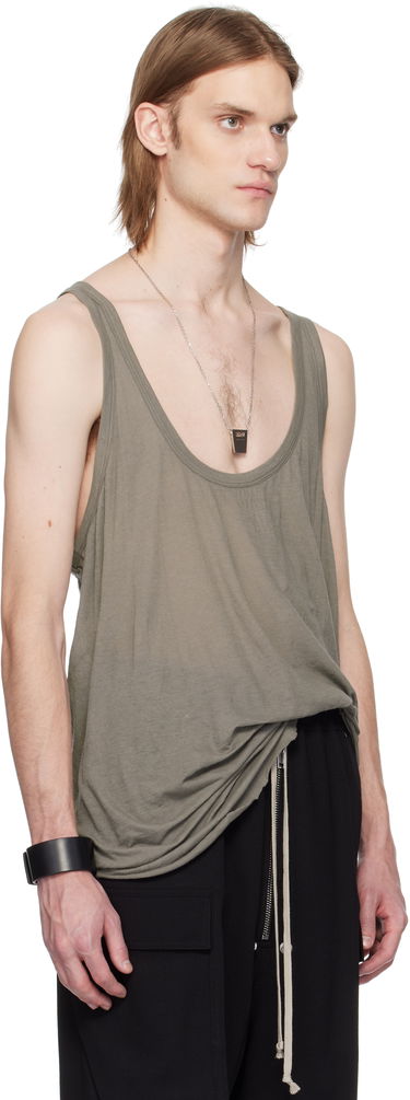 Tanktop Rick Owens Rick Owens Hollywood Low Cut Tank Top Grøn | RR01E5101 UC, 1