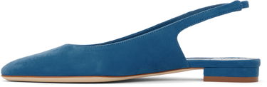 Kjole Manolo Blahnik Manolo Blahnik Sawra Slingback Ballerina Flats Blå | 125-2929, 2