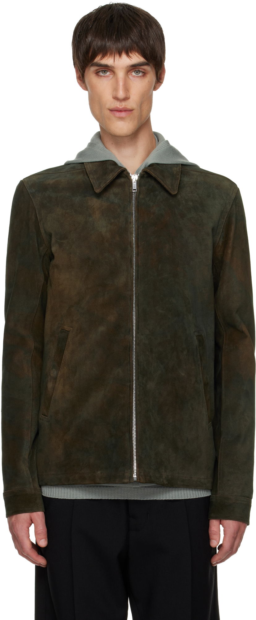 Jakke Rick Owens Concordians Brad Leather Jacket Flerfarvet | RR02E1764 LCSI