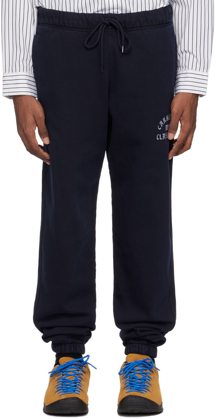 Joggingbukser Carhartt WIP Class of 89' Logo Sweatpants Mørkeblå | I033270, 0