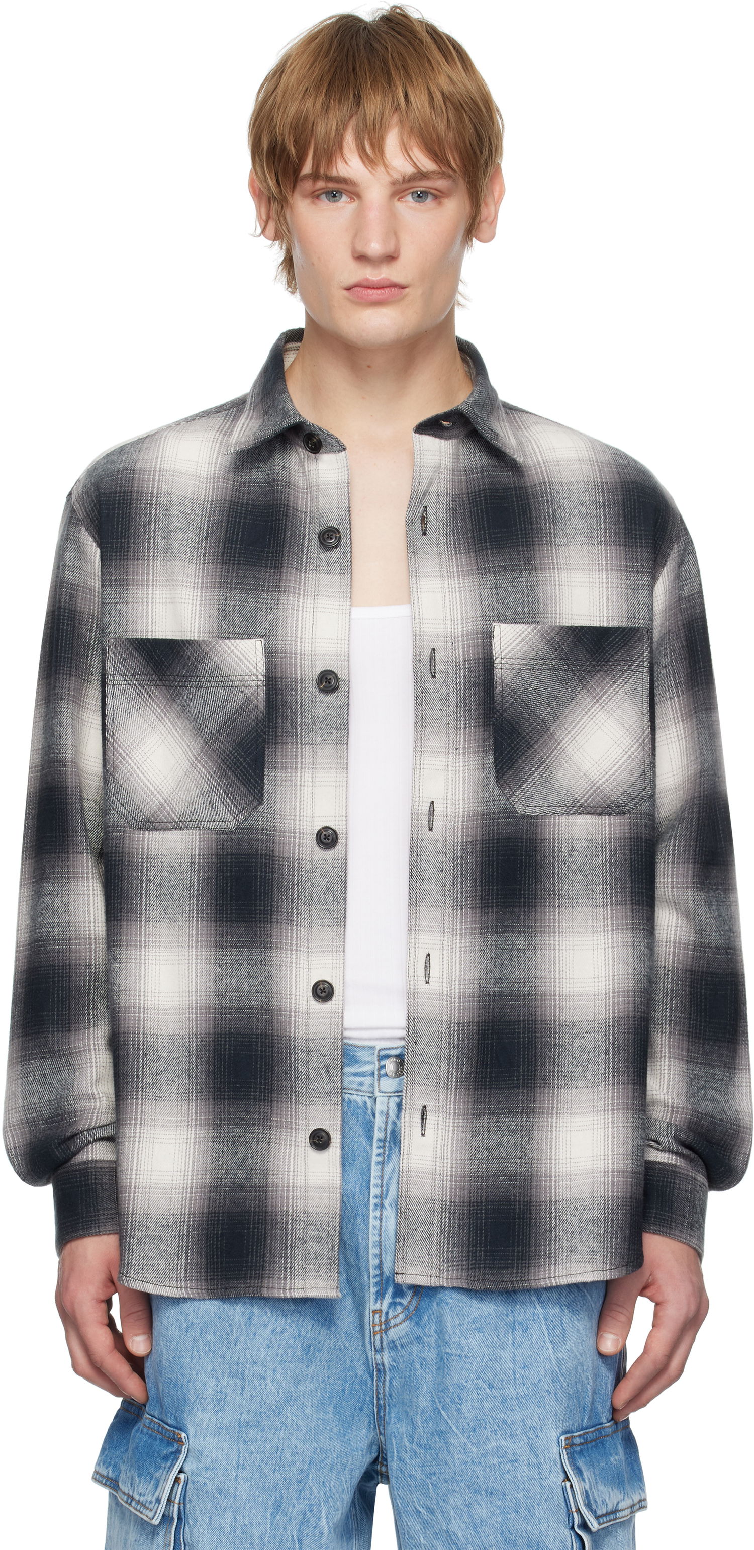 Skjorte BOSS Flannel Shirt Sort | 50534849, 0