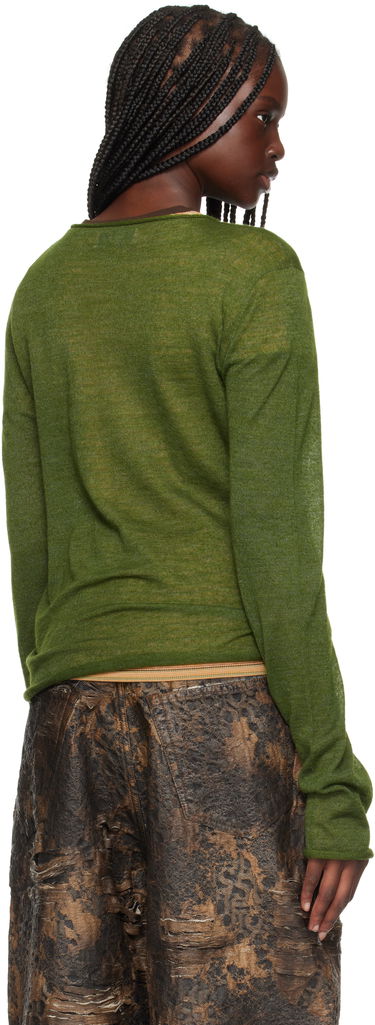 Sweater Martine Rose Martine Rose Fine Intarsia Knit Sweater Grøn | 962YA13411, 2