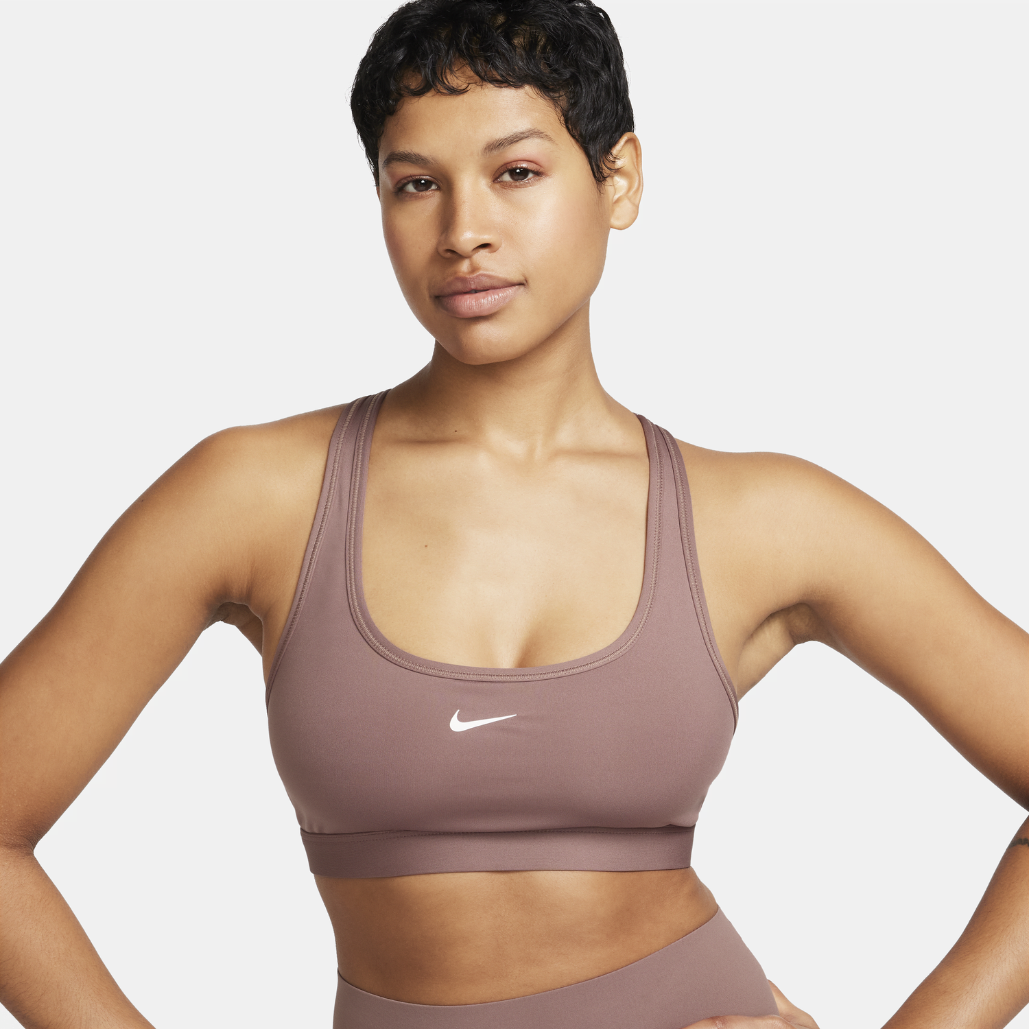 Bh Nike Swoosh Light Support Non-Padded Sports Bra Lyserød | DX6817-208, 0