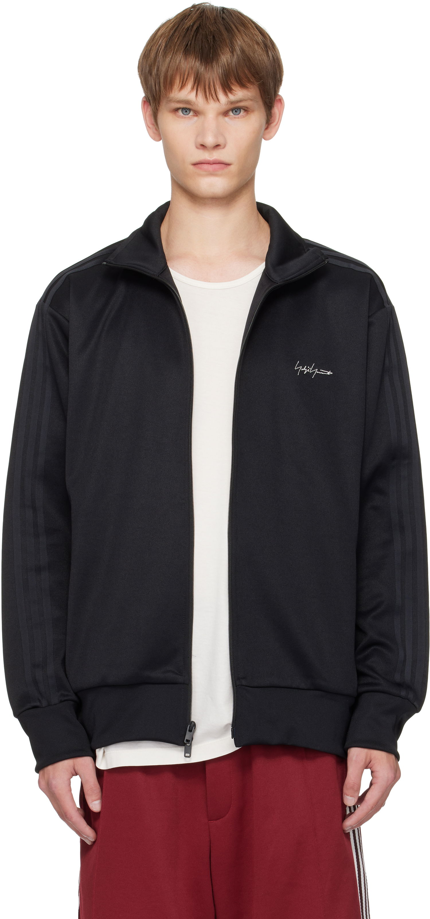 Jakke Yohji Yamamoto Y-3 Yohji Yamamoto Kuro Track Jacket Sort | KA9657, 0