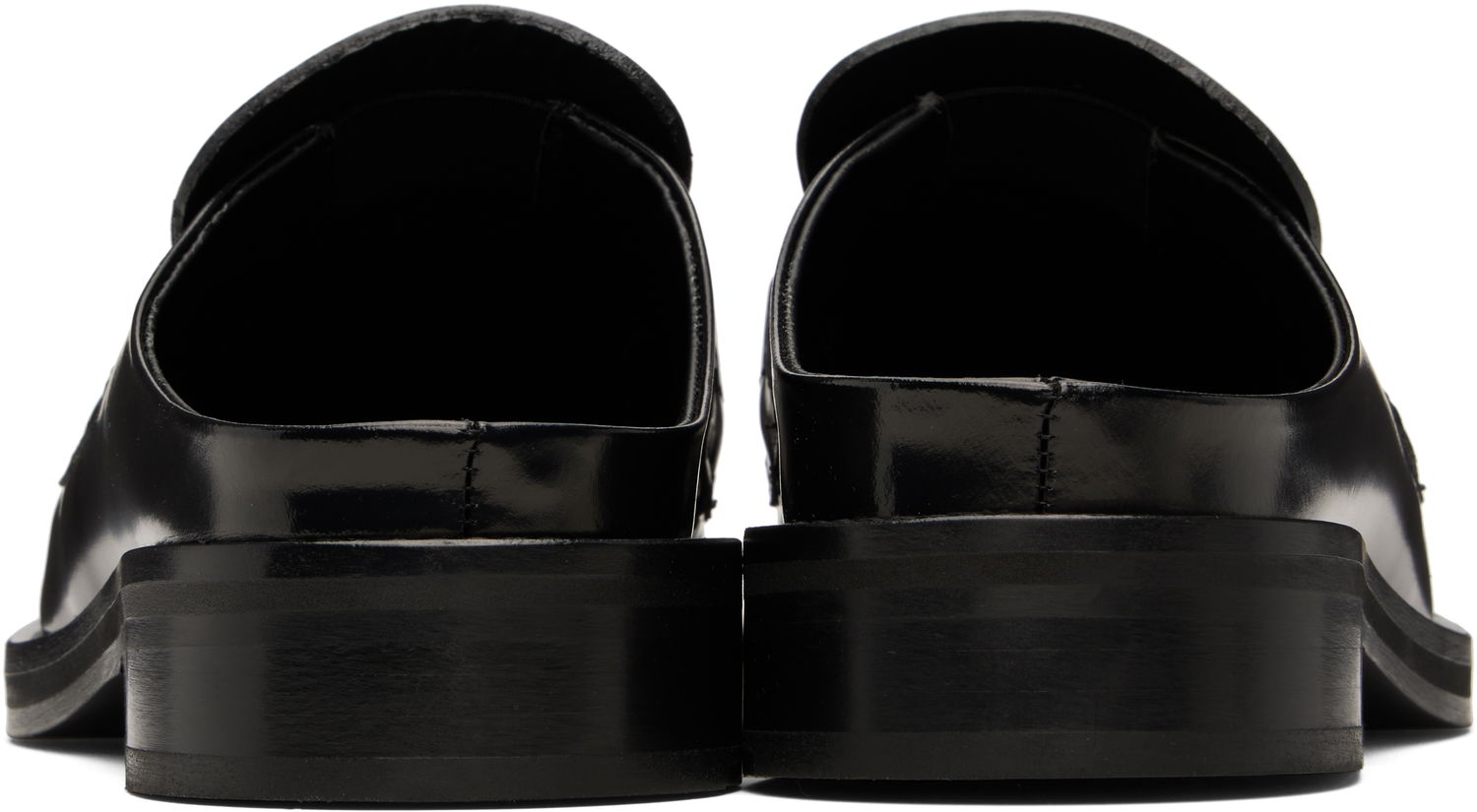 Sneakers og sko Martine Rose Martine Rose Square Toe Chain Mules Sort | 1025LP11001M, 1
