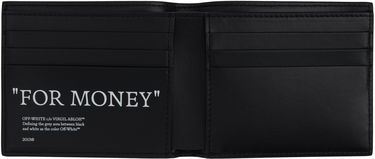 Tegnebog Off-White Black Quote Bifold Wallet Sort | OMNC074C99LEA0011001, 4