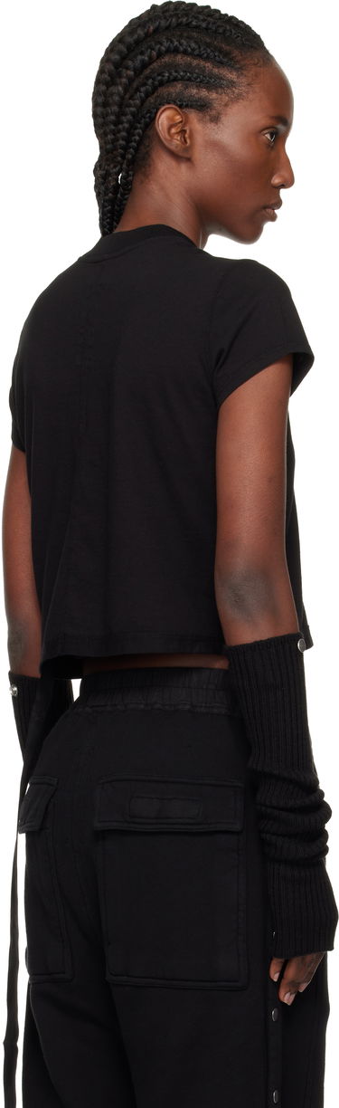 Crop top Rick Owens DRKSHDW Concordians Cropped Small Level T-shirt Sort | DS02E7207 RNEP3, 2
