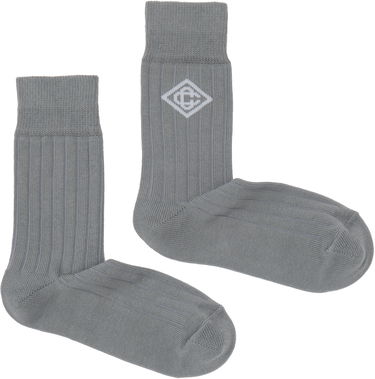 Sokker Casablanca Dress Socks With Logo Grå | APS25-ACC-086-02, 2