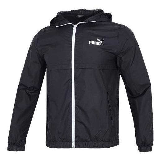 Vindjakke Puma Solid Windbreaker Sort | 849462-01, 0