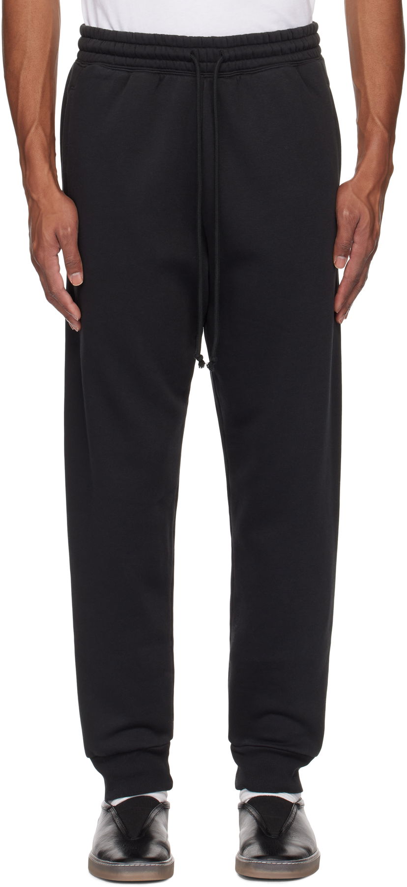 Joggingbukser SKIMS SKIMS Fleece Tapered Sweatpants Sort | BO-PNT-5428M