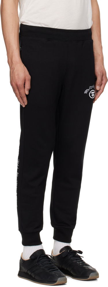 Joggingbukser AAPE by A Bathing Ape AAPE by A Bathing Ape 'AAPE' Basic Sweatpants Sort | AAPPTMB698XXNBKX, 1
