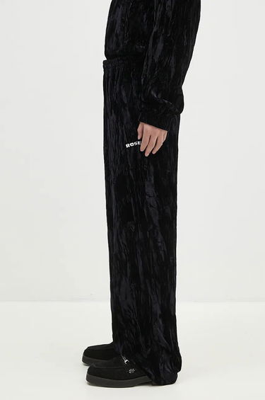 Joggingbukser Martine Rose Wide Leg Trackpant Velour Sweatpants Sort | 165WF04001, 1
