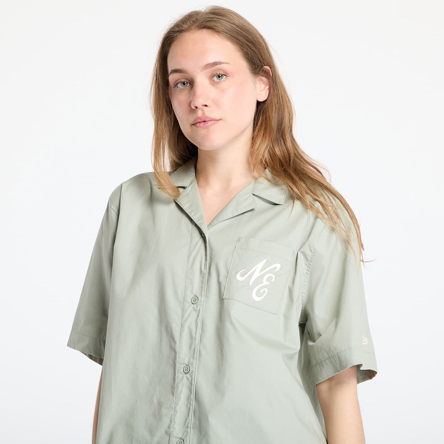 Skjorte New Era New Era Revere Shirt Grøn | 60596532, 1