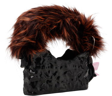 Håndtaske Ottolinger Ottolinger Furry Baguette Ceramic Bag Sort | 126-901326-01, 2