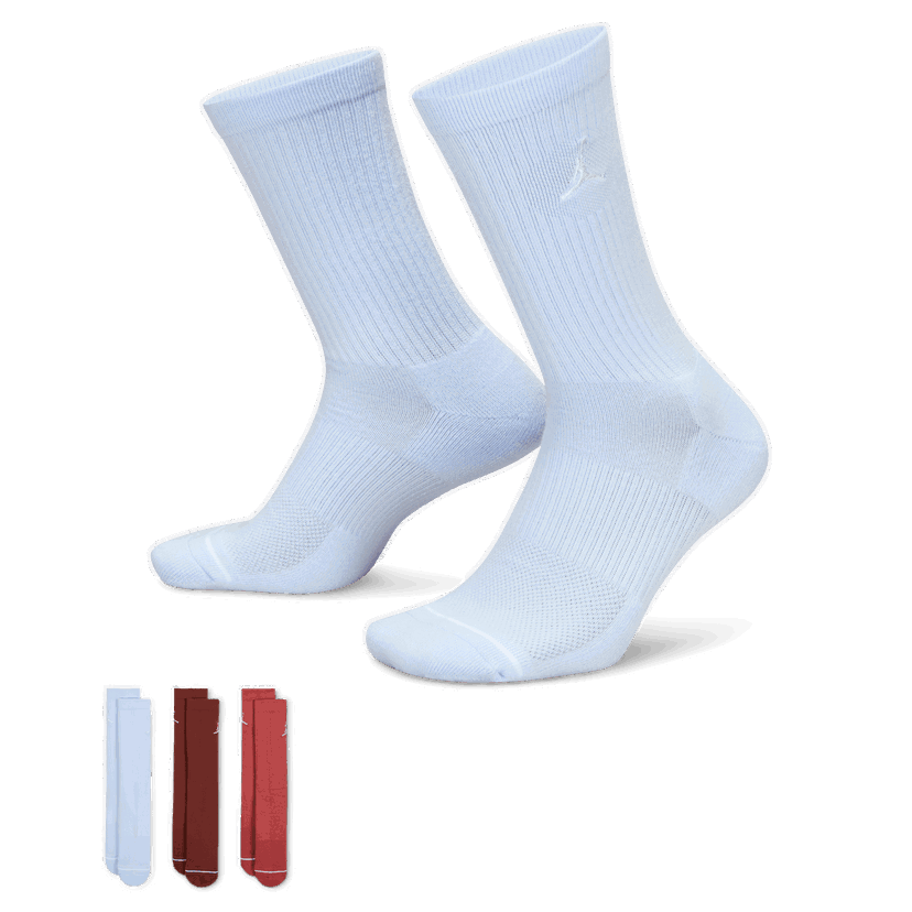 Sokker Jordan Jordan Everyday Mid Socks (3 Pairs) Hvid | DX9632-901