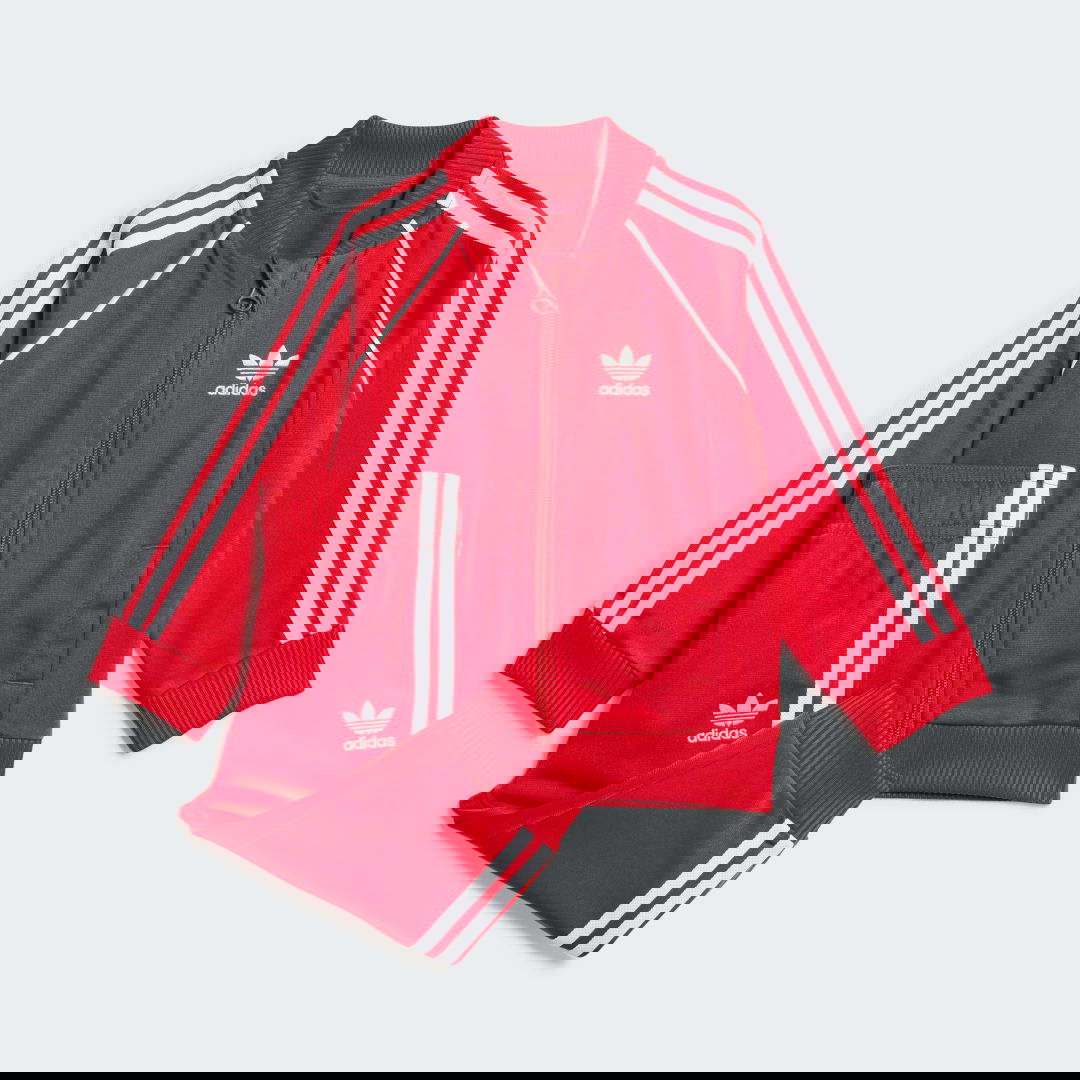 Træningsdragt adidas Performance Adicolor SST Tracksuit Rød | IX7623, 0