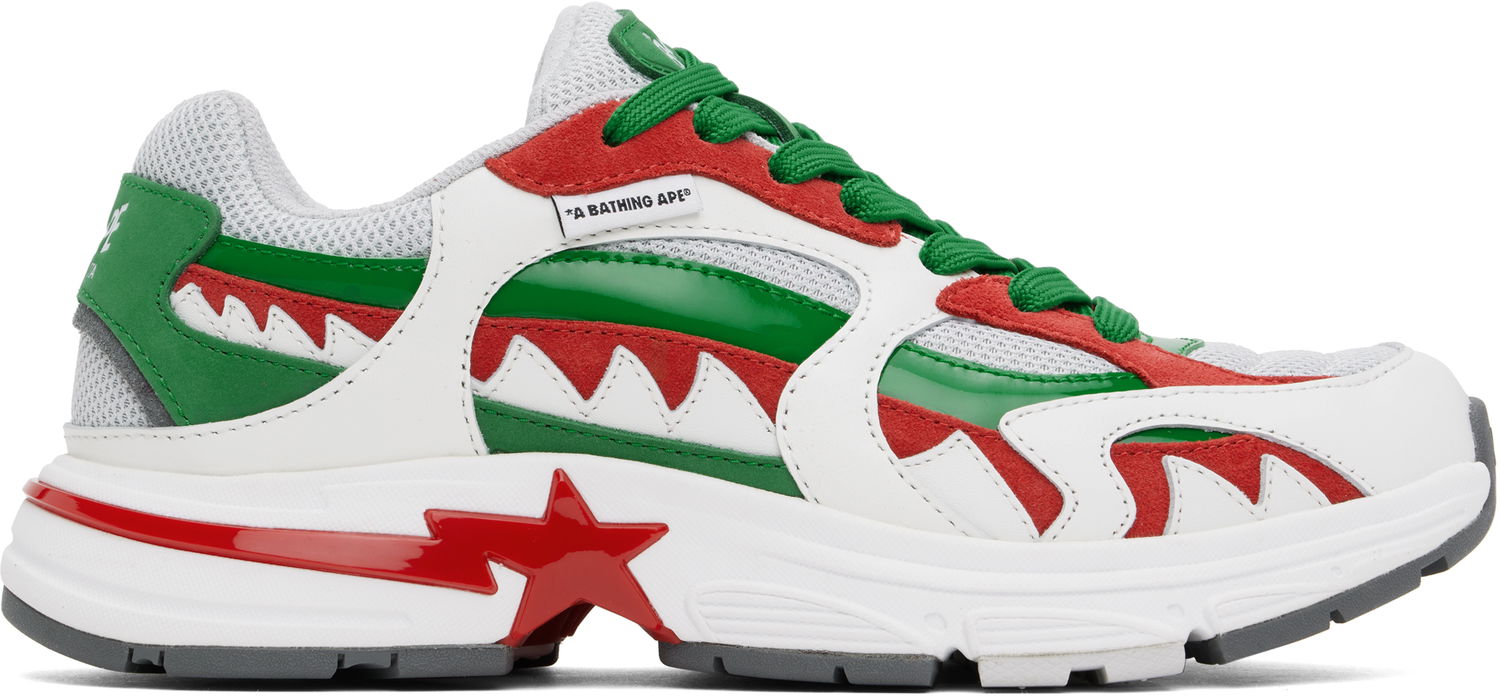 Sneakers og sko BAPE A Bathing Ape Shark STA Italy M1 Hvid | 001FWK201304M, 0