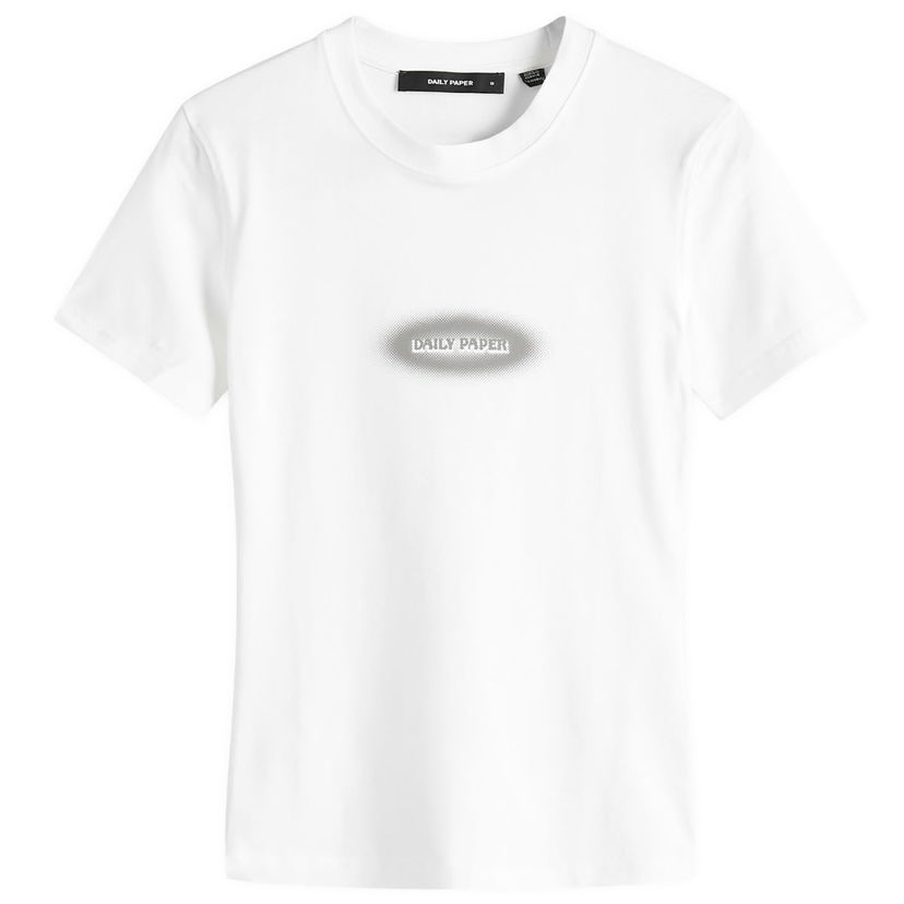 T-shirt DAILY PAPER Daily Paper Dotted Type T-Shirt, Size M Hvid | 2511090