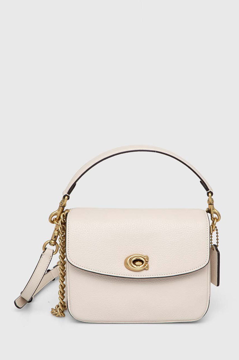 Håndtaske Coach Cassie 19 Leather Handbag Beige | CV437