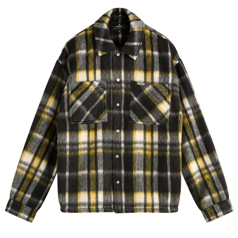 Jakke Represent Clo Textured Plaid Overshirt Flerfarvet | MLM100241-01