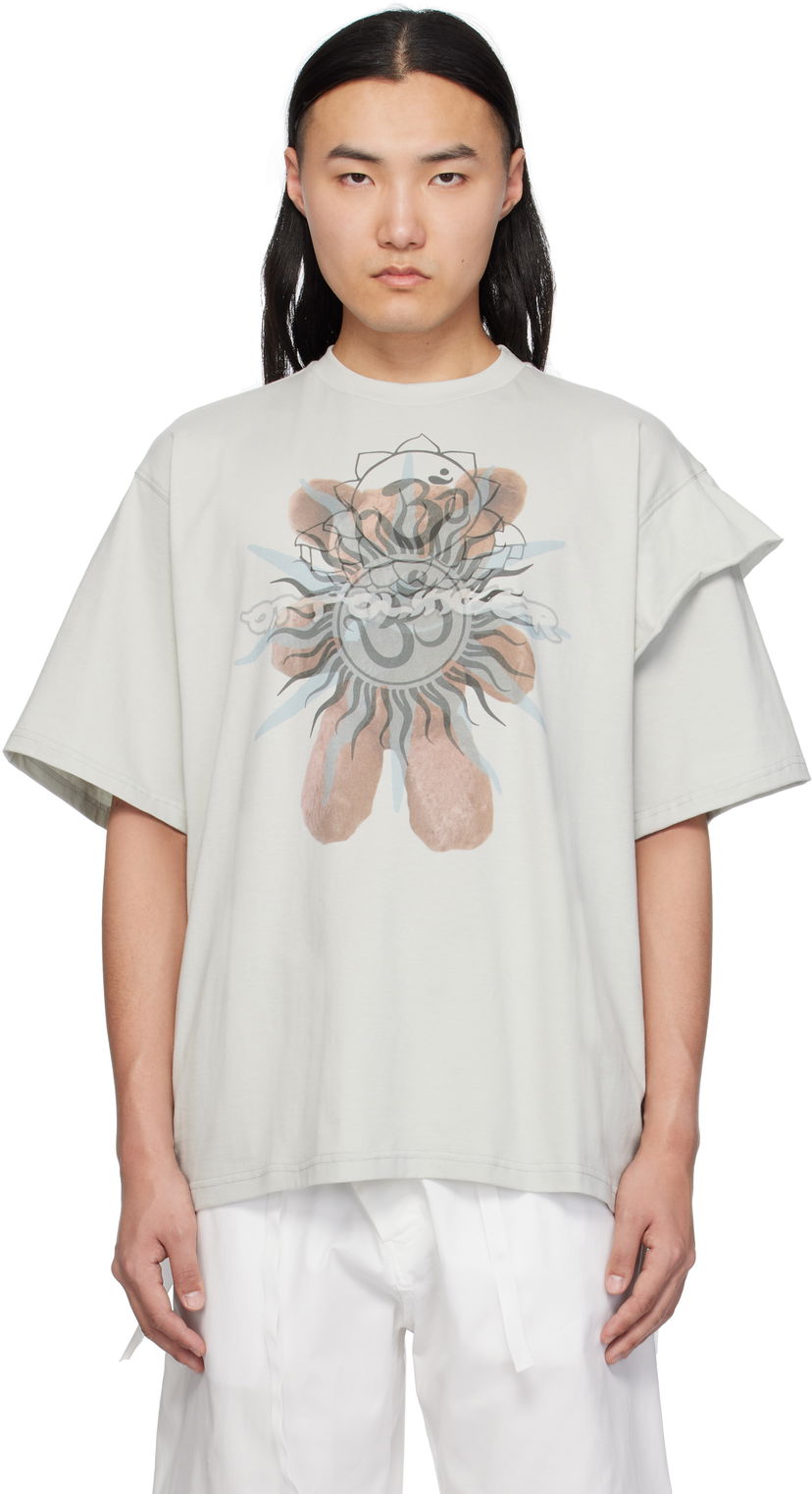T-shirt Ottolinger Ottolinger Deconstructed Oversized T-Shirt Grå | 115-102415-02
