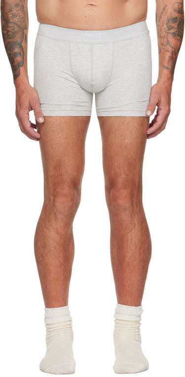 Boksere SKIMS Three-Pack Cotton Boxer Briefs Grå | BO-BBR-5634M, 2