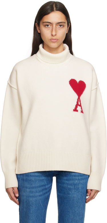 Sweater AMI Sweater Hvid | BFUKS406.018, 0